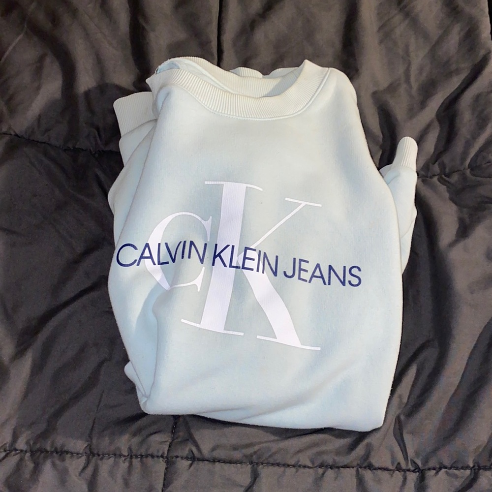 Baby Blue Calvin Klein crew neck size small